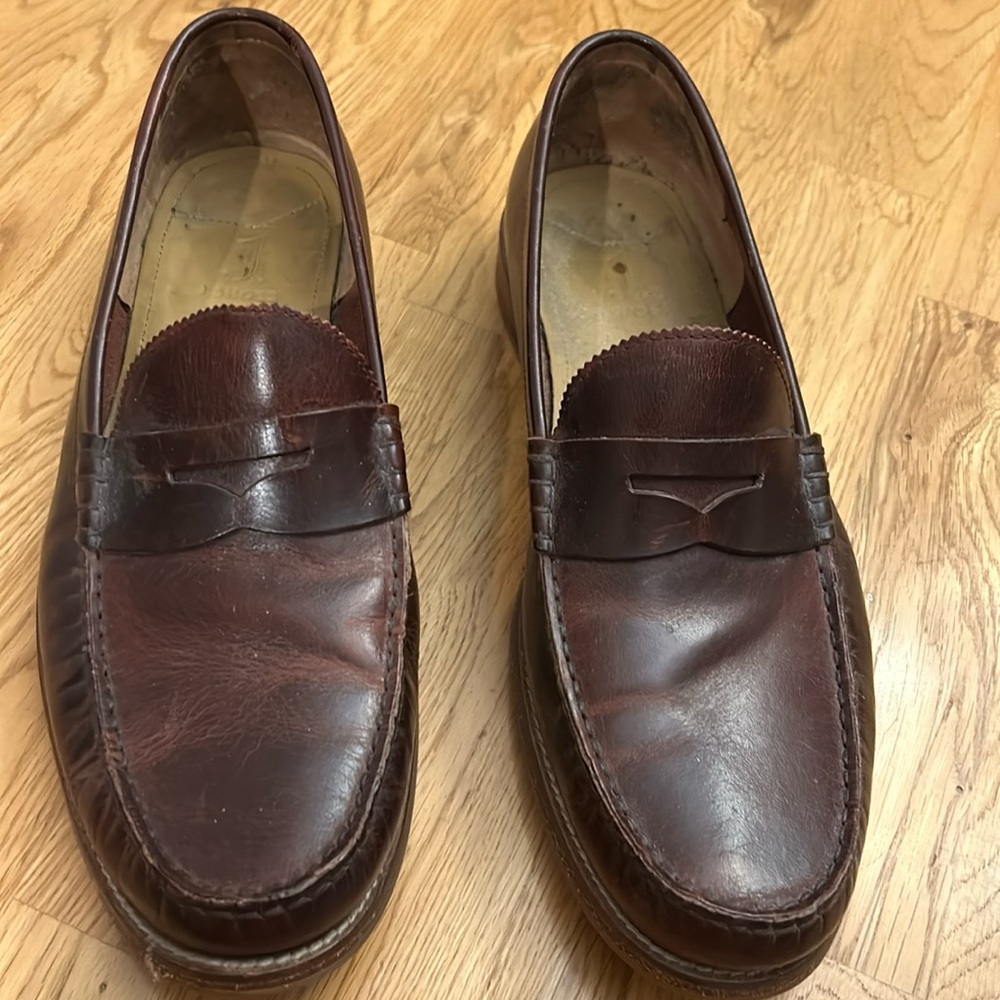 J. Shoes Leather Loafers. Made in India